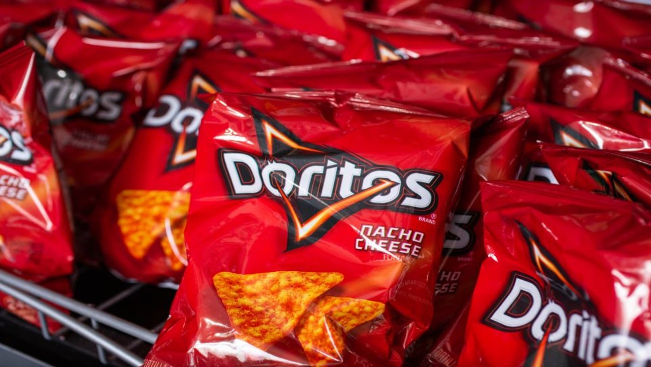 Bags of Doritos chips