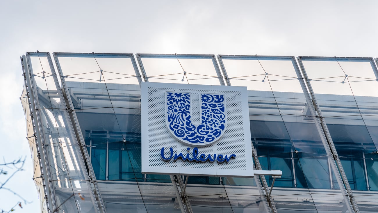 Unilever logo on building