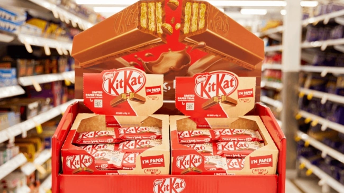 kit kat paper packaging