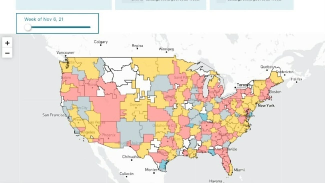 kinsa forecasting tech map