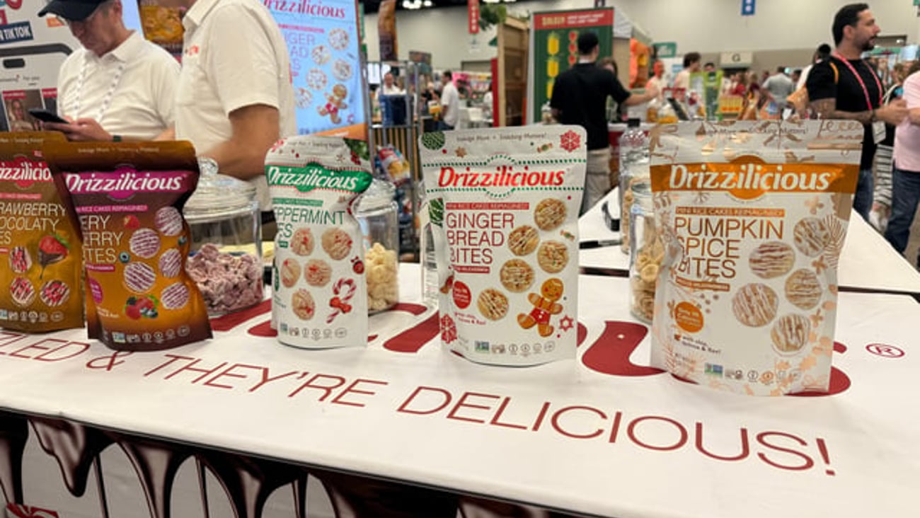 Drizzilicious mini rice cakes represent a flavorful new take on a classic snack.