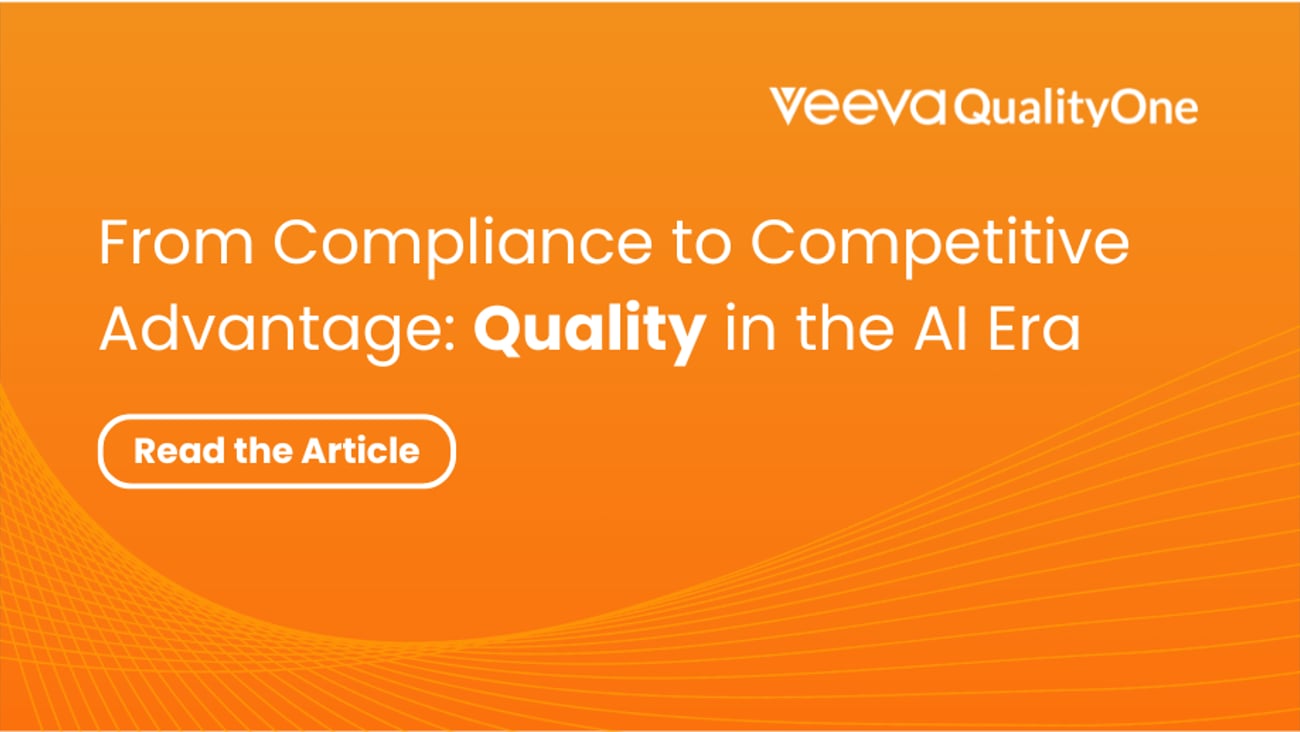 From Compliance to Competitive Advantage: Quality in the AI Era