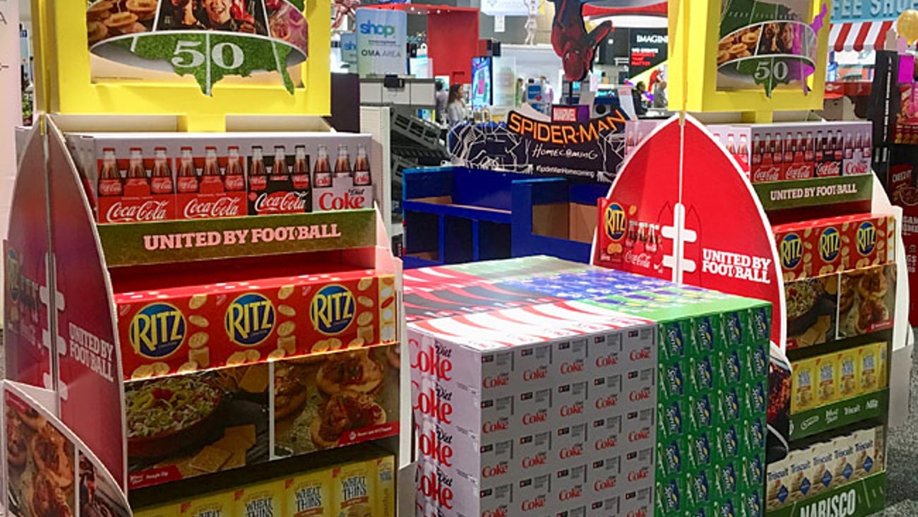 Nabisco & Coca-Cola “United by Football” Joint Lobby Display