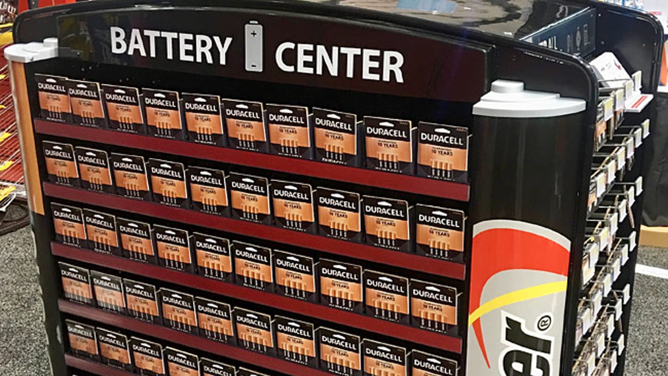 Walmart Battery Center Display