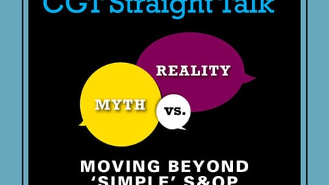 CGT Straight Talk Integrated Business Planning teaser image July 2017