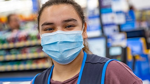 Walmart has begun requiring store, distribution and fulfillment center associates to wear masks at both its Walmart and Sam’s Club locations.