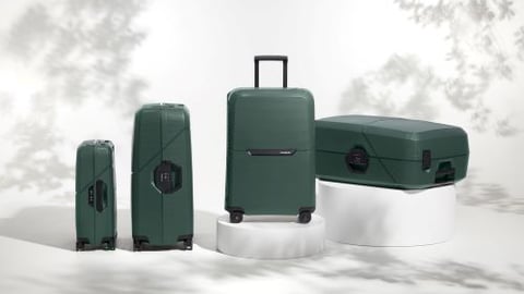 a group of luggage