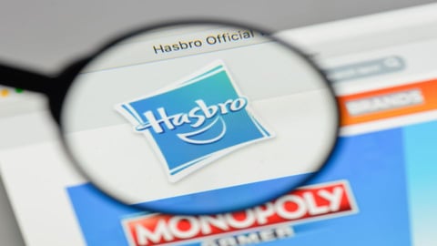 Hasbro logo on its website