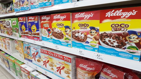 Kellogg's products on store shelves