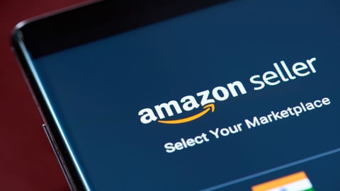 Amazon Seller logo on mobile device