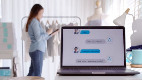 Using chat to communicate with consumers.