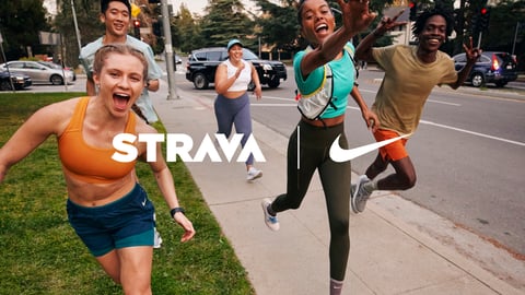 Nike partners with tracking app, Strava. Credit: Nike