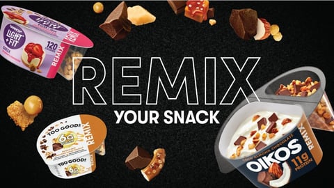 New Remix Yogurt Cup Design; Credit: Danone