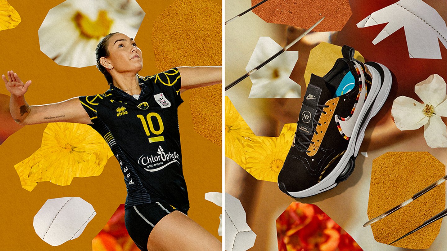 Pro volleyball player Lauren Schad is promoting Nike’s 2021 summer collection 