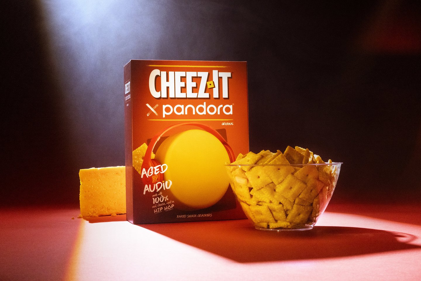 Limited edition Cheez-It x Pandora ‘Aged by Audio’ crackers