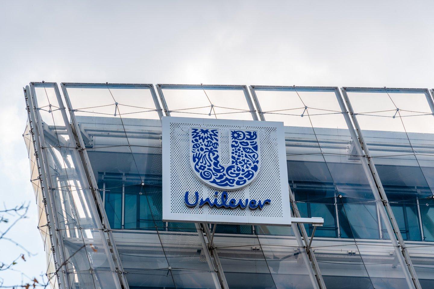 Unilever logo on building