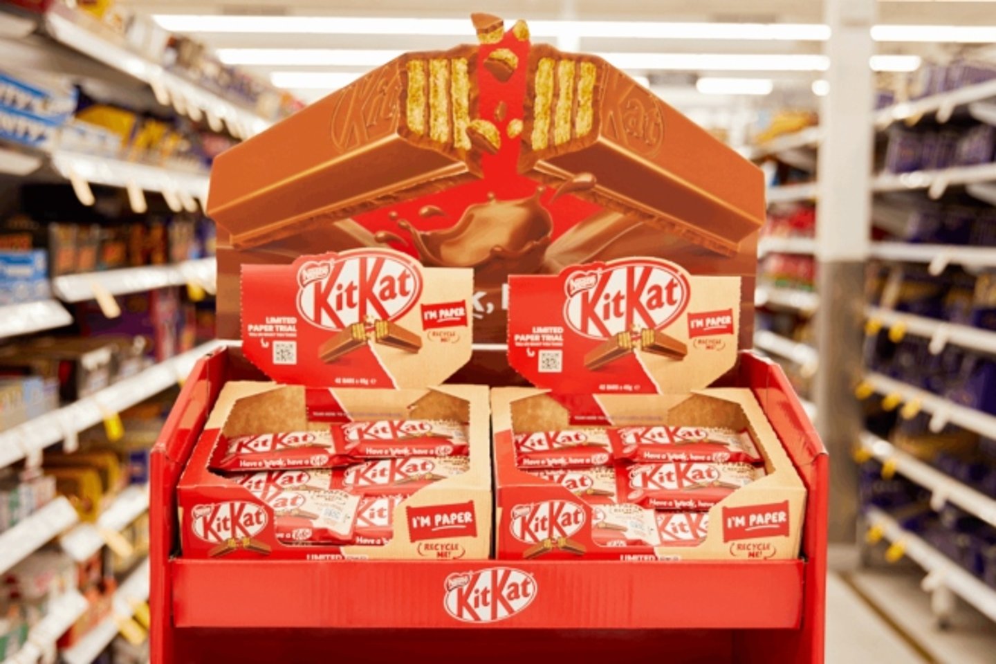 kit kat paper packaging