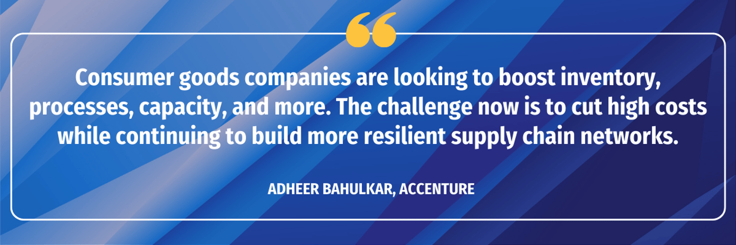 What technologies are reinventing the supply chain Accenture quote