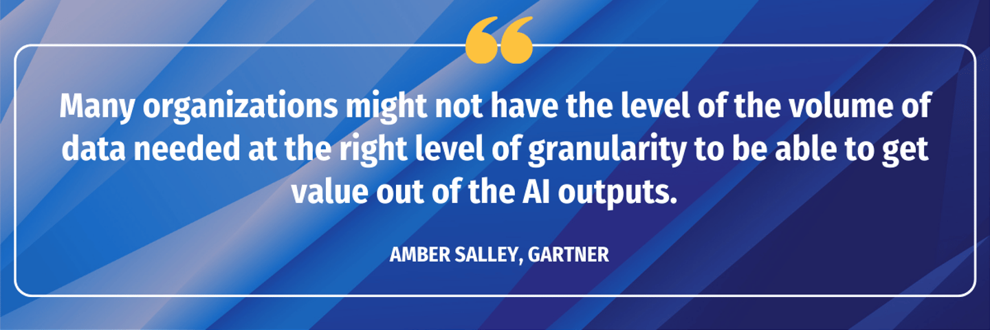 AI in Supply Chain Amber Salley quote