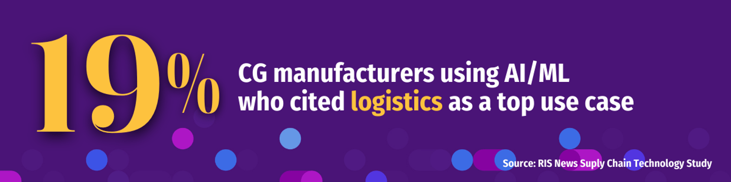 What are the advantages of AI in logistics Logistics use case stat