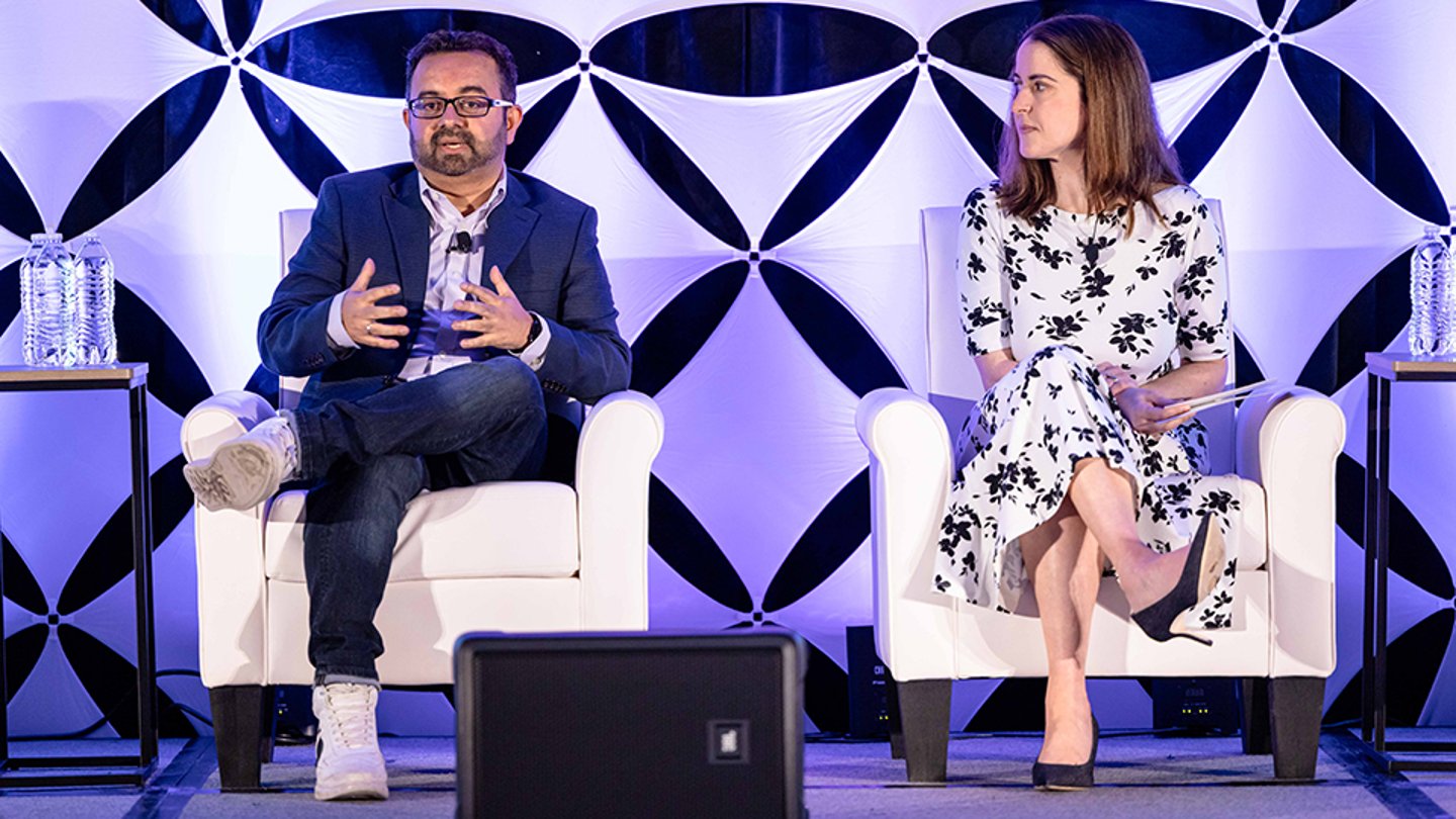Opella's Gaurav Shah and CGT's Lisa Johnston