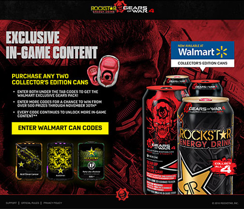 Rockstar Walmart.com page