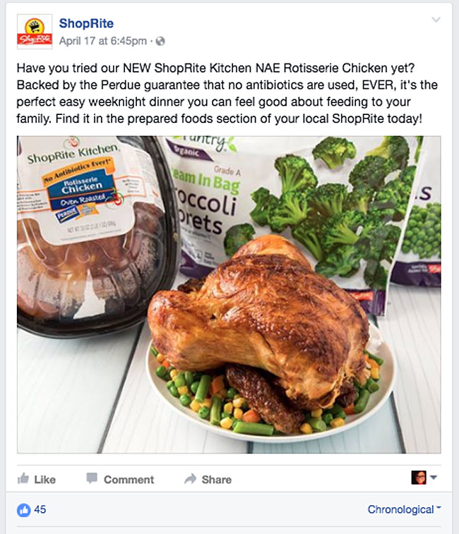 ShopRite Facebook Post