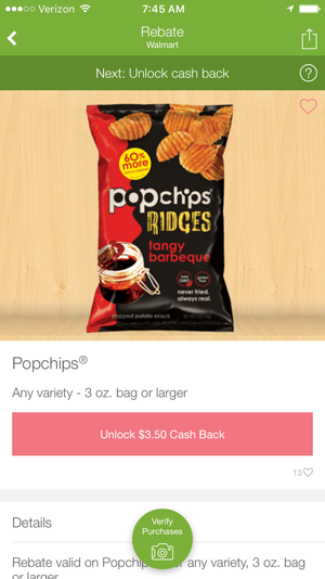 Popchips on Ibotta