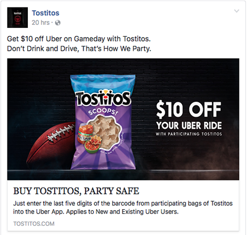 Tostitos on Facebook