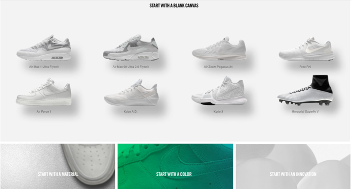 Nike by You Custom Design Page
