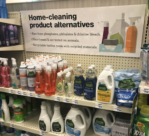 CVS purposeful choices cleaning aisle CVS purposeful choices cleaning aisle