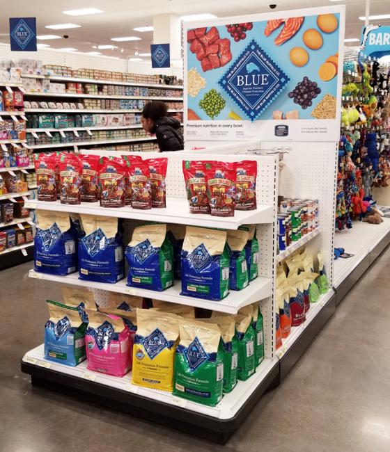 Blue Buffalo endcap at Target