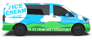 Rendering of the branded Unilever Robomart. Source: Unilever
