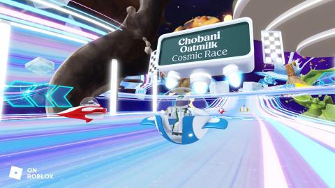 The racetrack in chobani's metaverse racing experience