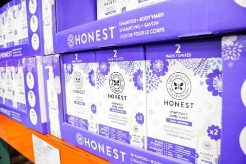 The Honest Company products on store shelves