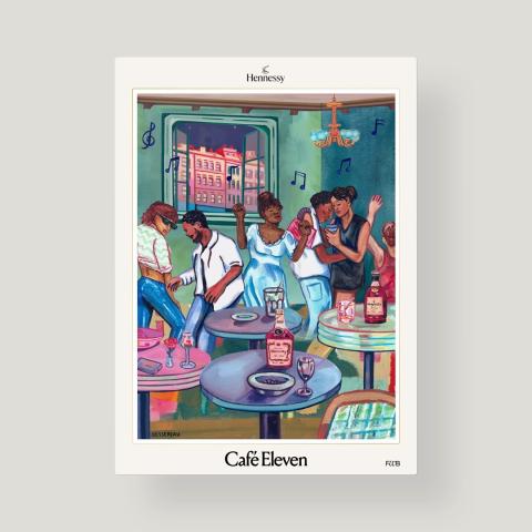 Café 11 NFT by John P. Dessereau. Courtesy of FWB and Maison Hennessy.