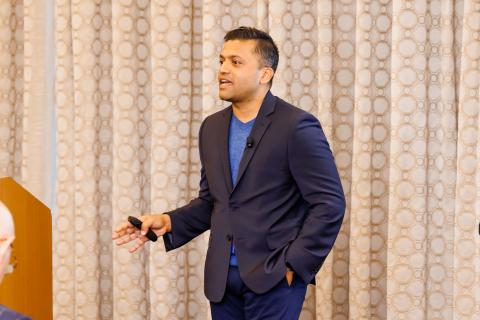 Khurram Moiz presenting