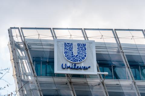 Unilever logo on building