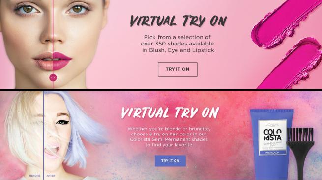 L'Oréal Debuts 'Try On' Augmented Reality Tool