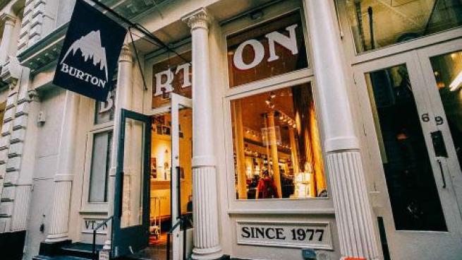 Burton's storefront