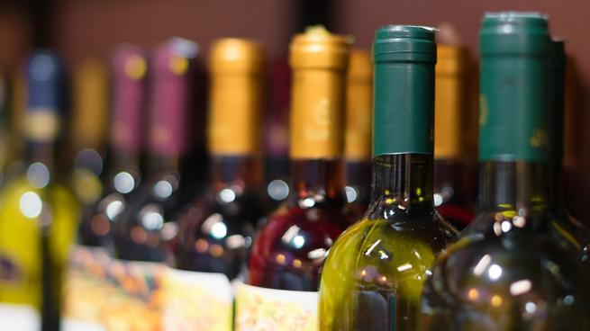 wine bottles